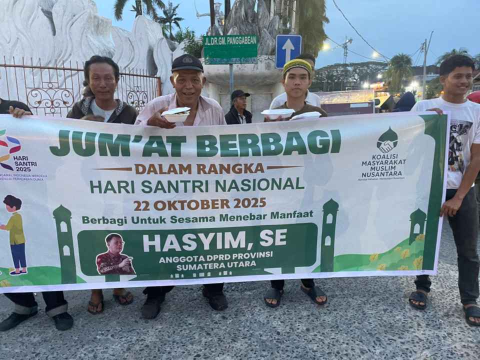 Hasyim SE Angkat Semangat Kebangsaan di Hari Santri Nasional, Dukung Gerakan ‘Jumat Berbagi’ di Medan
