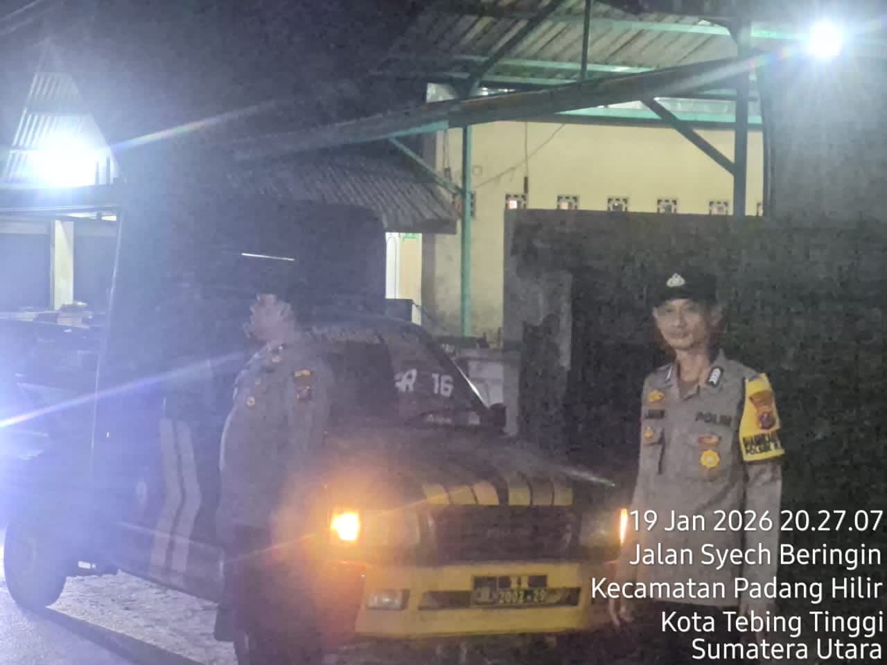 Patroli Blue Light Polsek Padang Hilir Antisipasi 3C dan Balap Liar