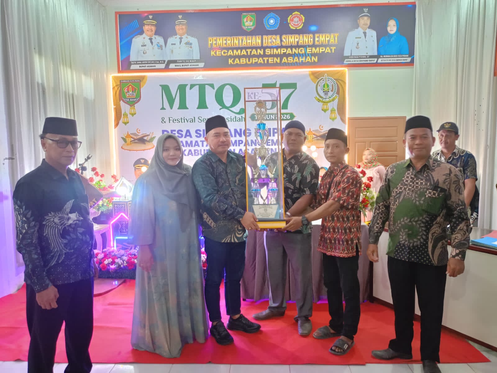 Pelaksanaan MTQ dan Festival Seni Qasidah Tingkat Desa Ke-57 Tahun 2026 Desa Simpang Empat Berjalan Sukses