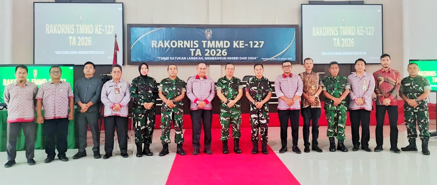 Pemkab Simalungun dan Kodim 0207/Sml Ikuti Rakornis TMMD Ke 127 TA 2026