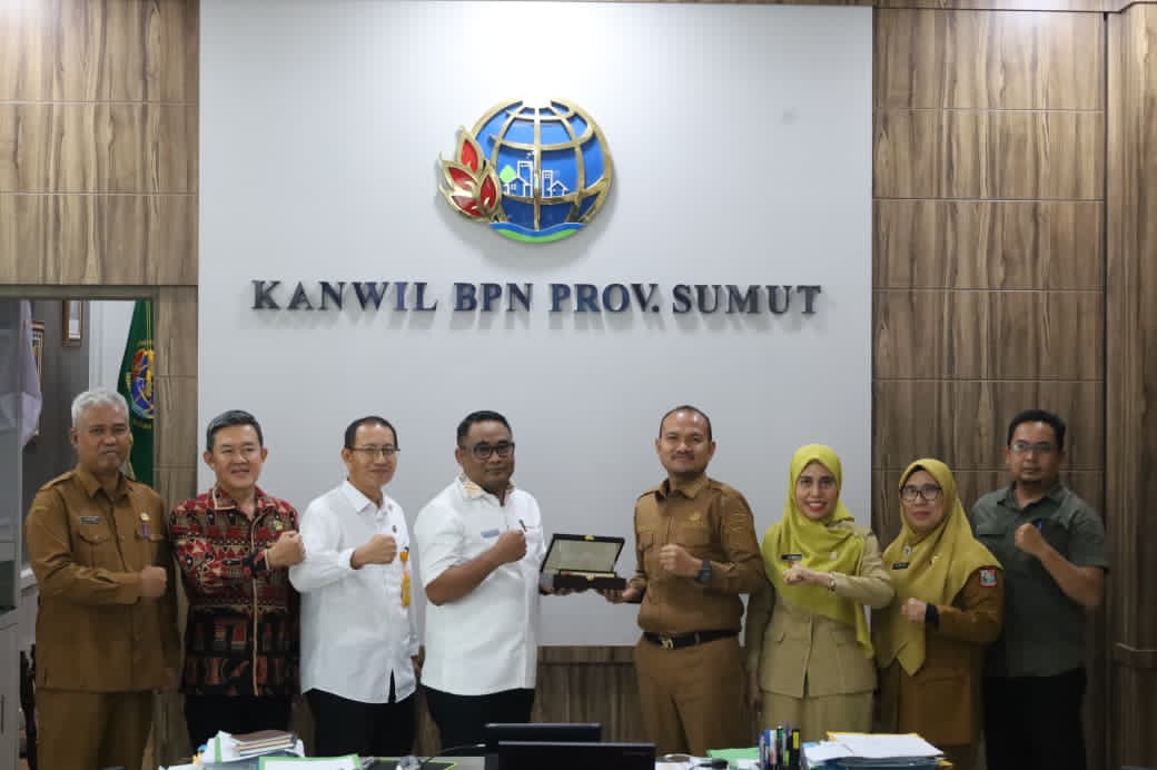 Kunjungan Pemko Tanjungbalai Kordinasi Penerbitan Sertipikat Pulau di Wilayah Kota Tanjungbalai Dengan Kanwil BPN Provsu