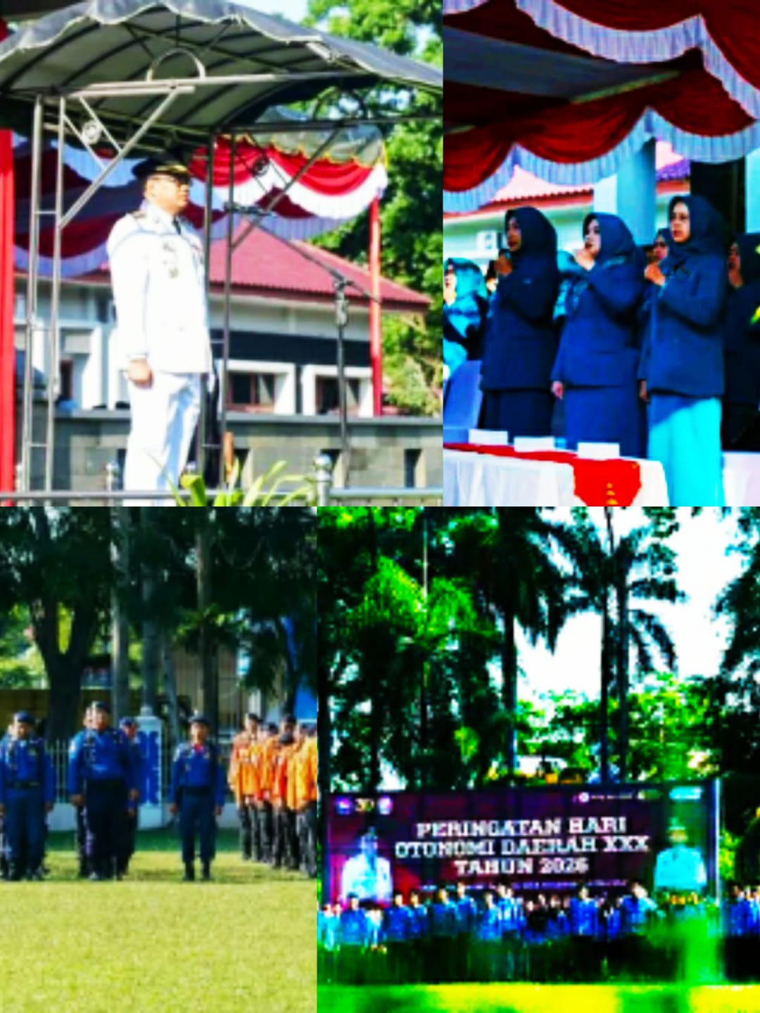 Bupati Deli Serdang dr.H.Asri Ludin Tambunan Pimpin Upacara Hari Otonomi Daerah Ke-30