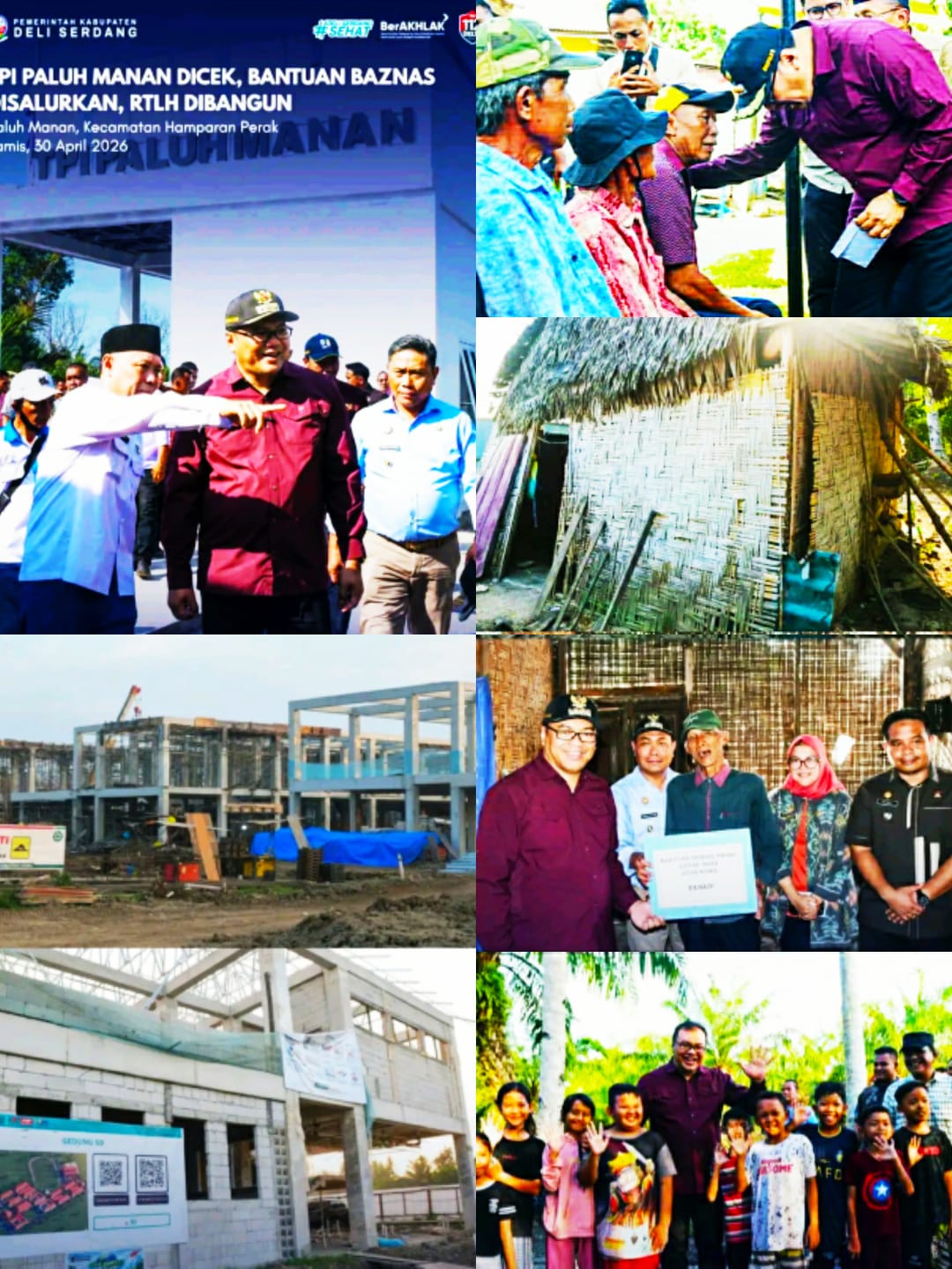 Bupati dan Wabup Deli Serdang Tinjau TPI Paluh Manan dan Renovasi Rumah Jadi Layak Huni