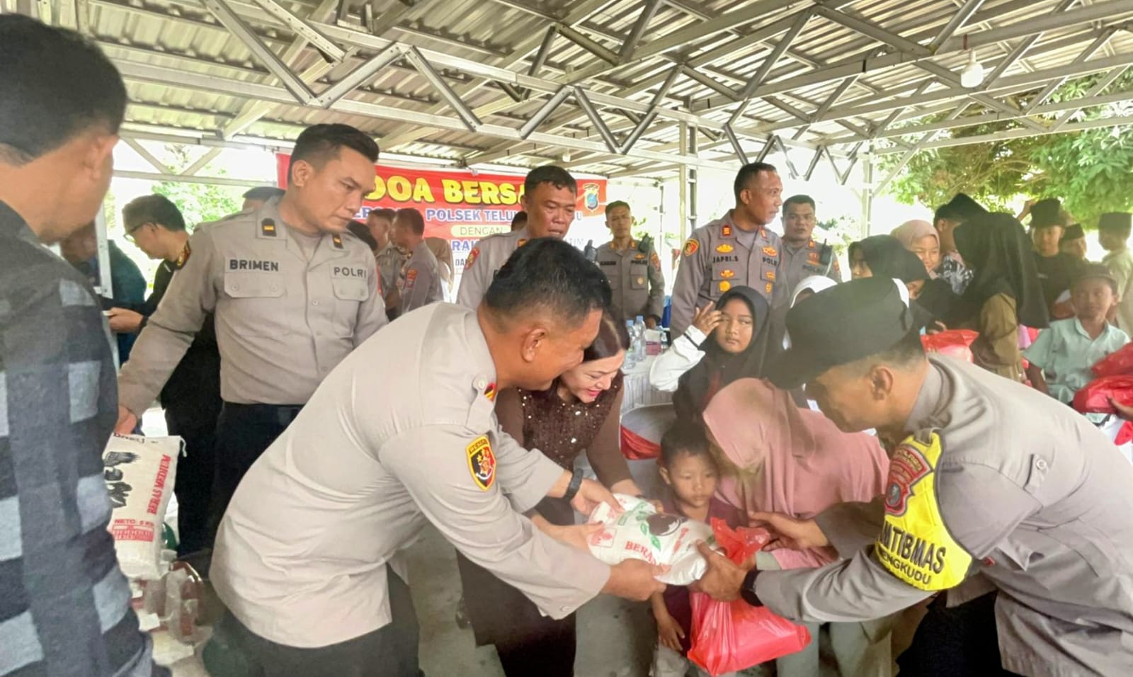 Polsek Teluk Mengkudu Gelar Doa Bersama Anak Yatim, Perkuat Sinergi Kamtibmas