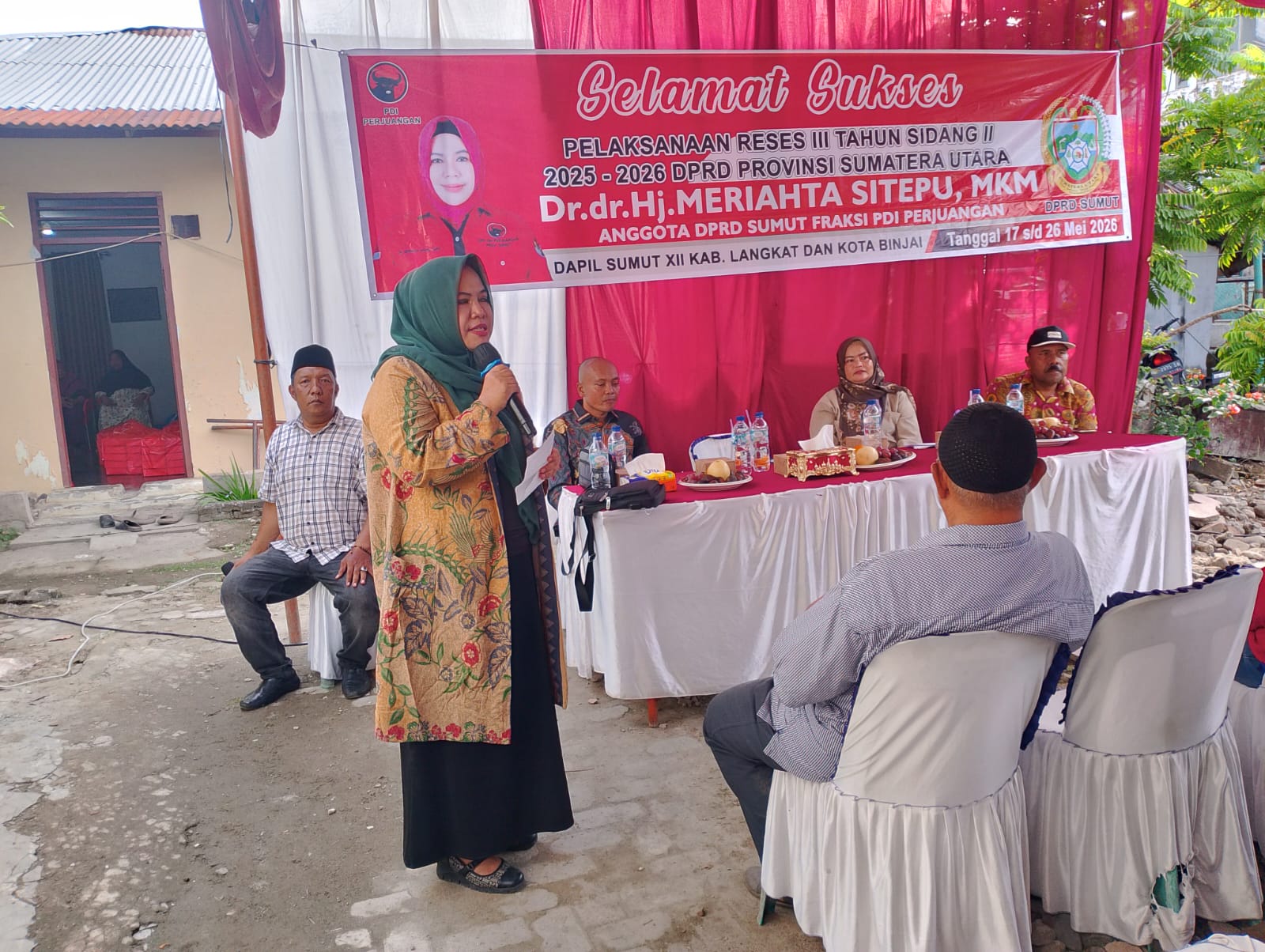 Reses DPRD Sumut di Binjai, Dr. dr. Hj. Meriahta Sitepu Tampung Aspirasi Warga Soal Banjir hingga Program Lansia