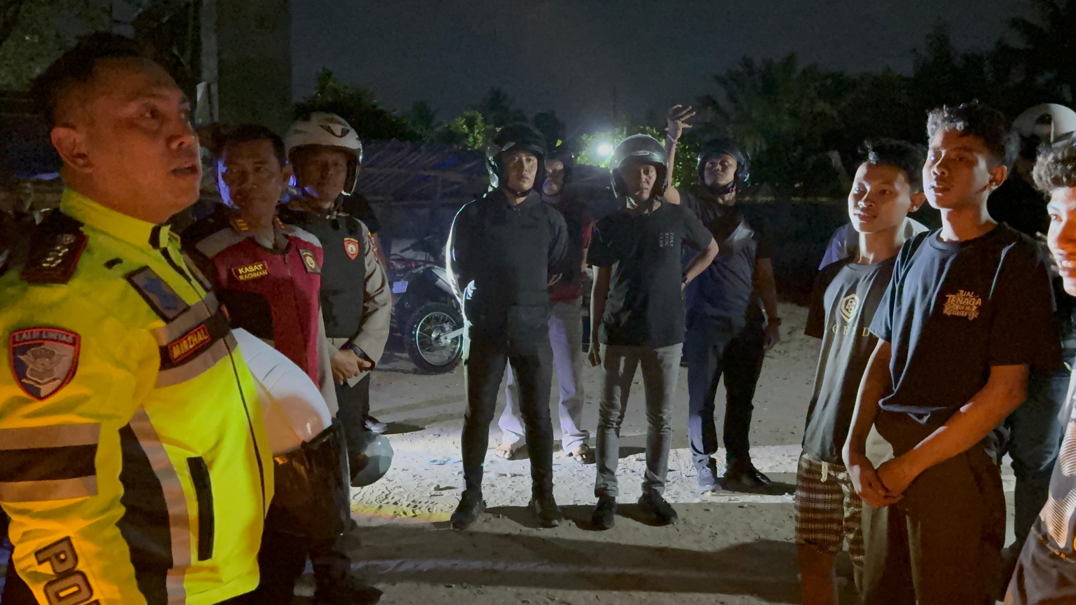 Kapolres Binjai Bersama Timsus Anti Begal Patroli KRYD Di wilayah Hukum Polres Binjai