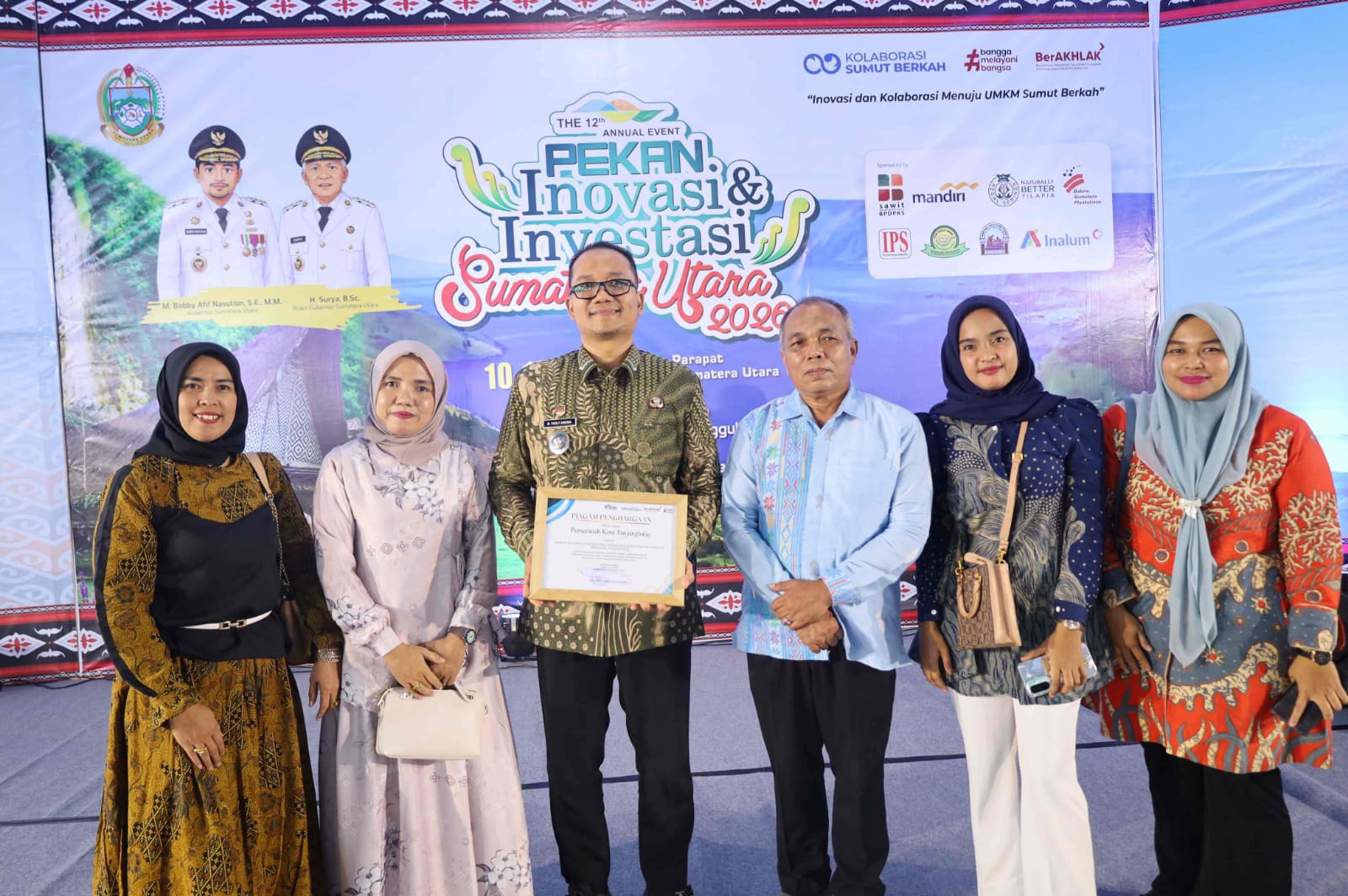 Komitmen Mendorong Investasi dan Inovasi Daerah, Pemko Tanjungbalai Raih Penghargaan Persentase Capaian Realisasi Investasi Terbesar Tahun 2025 Pada PIISU 2026.