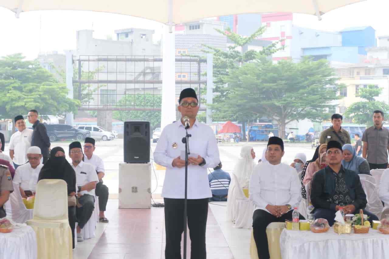 Pemko Tanjungbalai Bersama Forkopimda Sambut kedatangan Jemaah Haji Setibanya di Kota Tanjungbalai.