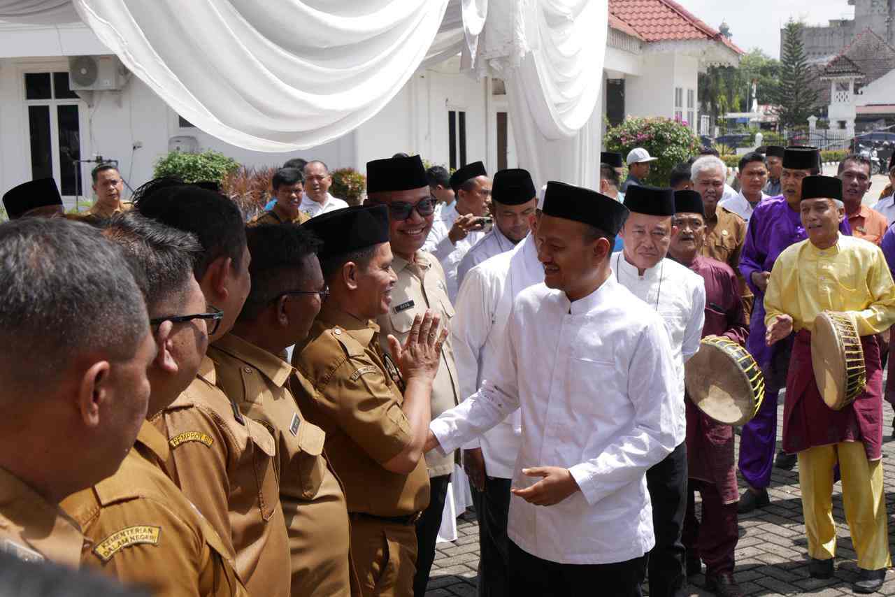 Pemko Tanjungbalai Bersama Forkopimda Upah-upah Wali Kota Tanjungbalai, Mahyaruddin Salim.