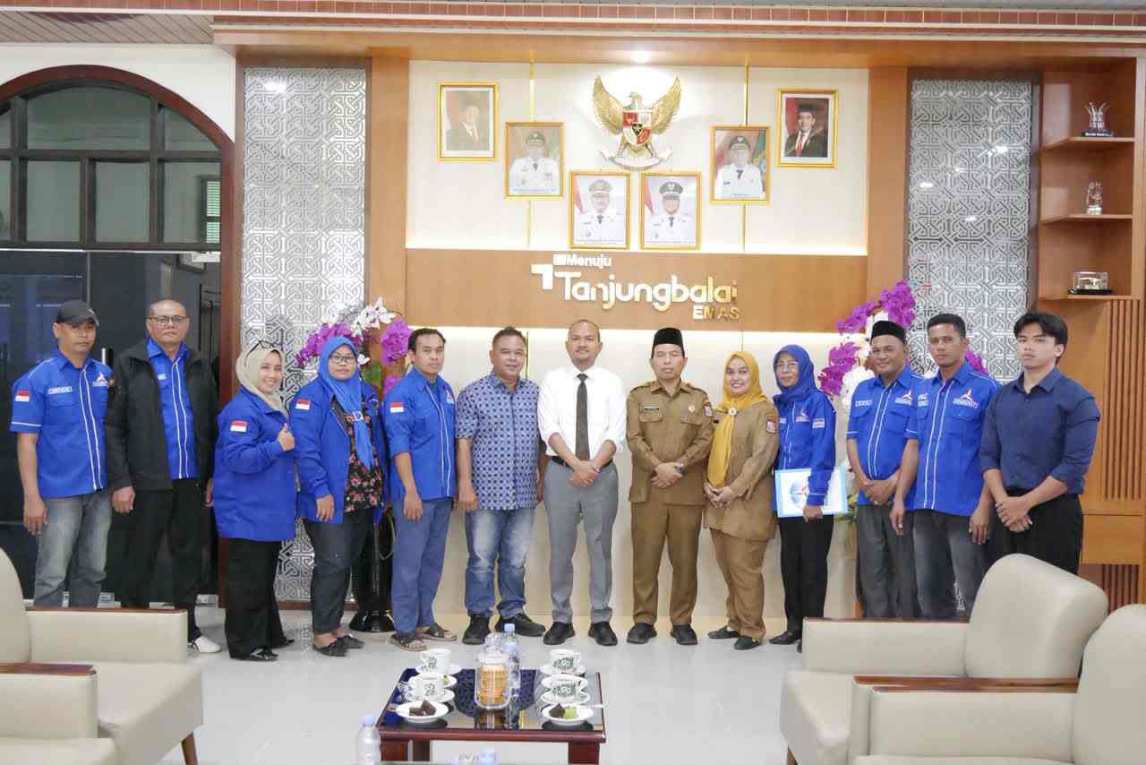 Wali Kota Mahyaruddin Salim Terima Audensi Pengurus DPC Partai Demokrat Kota Tanjungbalai, Bahas Kolaborasi dan Sinergitas Gerakan Indonesia ASRI.
