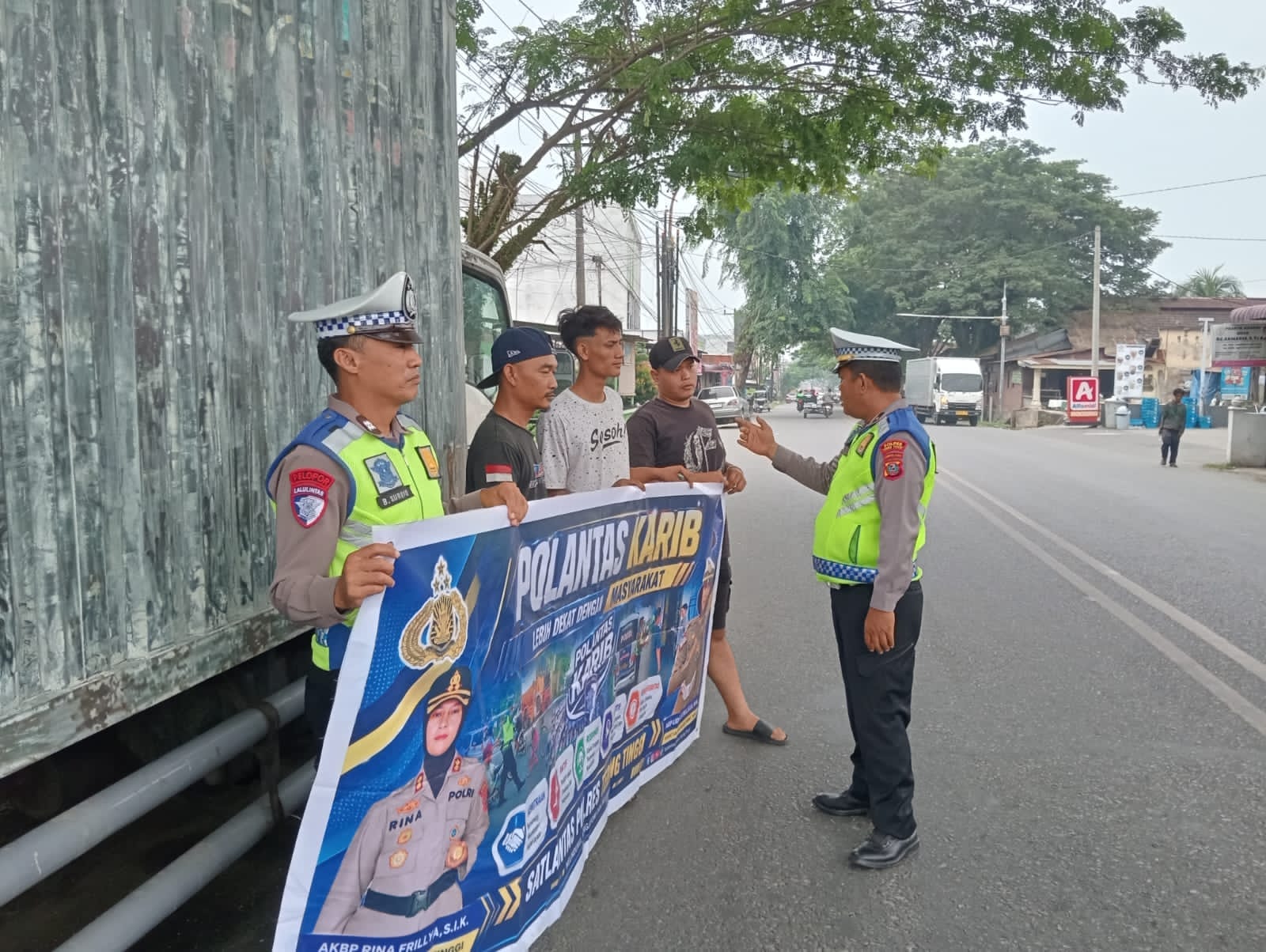 Sat Lantas Polres Tebing Tinggi Edukasi Pelajar dan Pengendara Tertib Berlalulintas