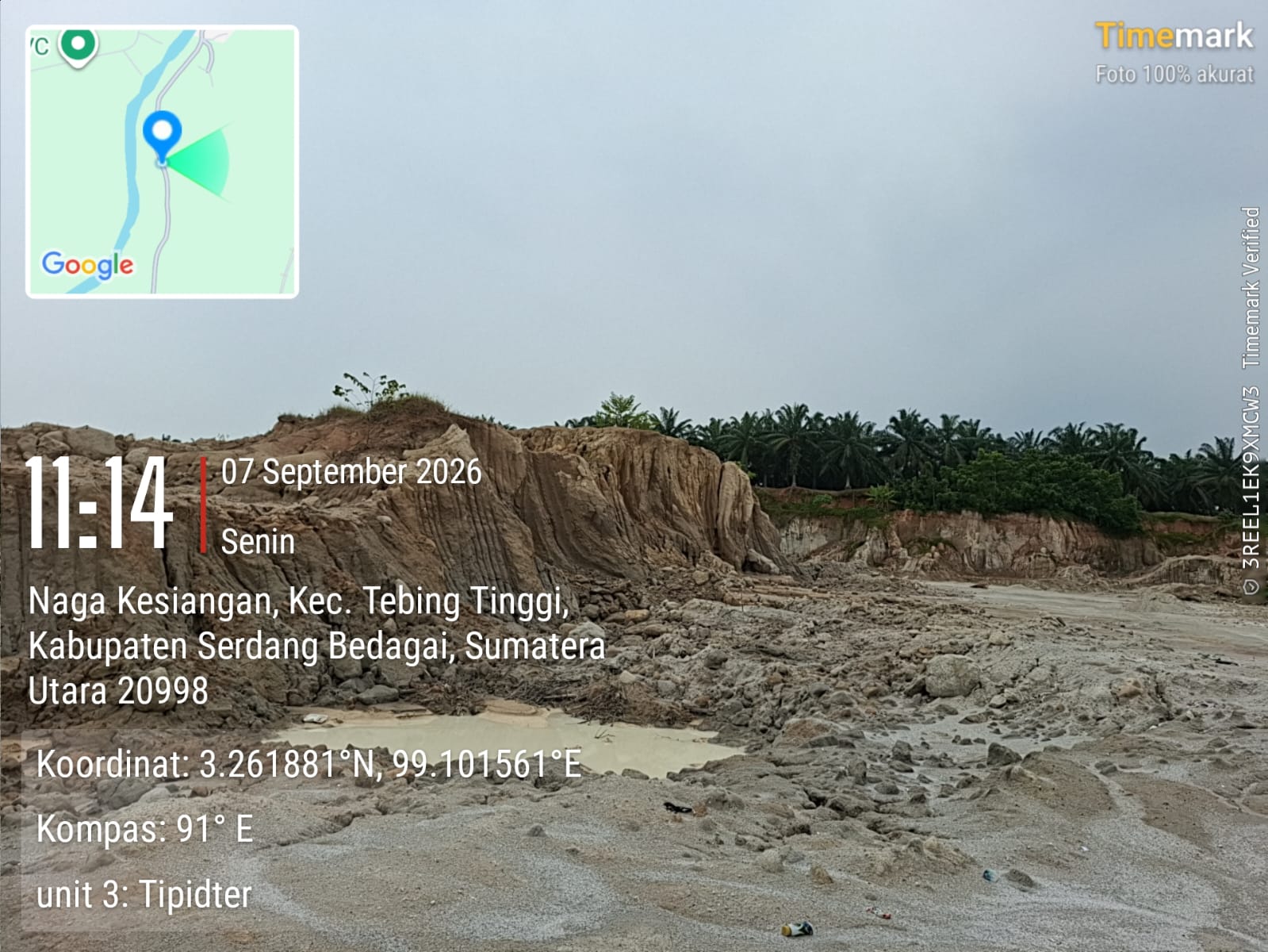 Satreskrim Polres Tebing Tinggi Cek Lokasi Dugaan Galian C Ilegal, Tidak Ditemukan Alat Berat