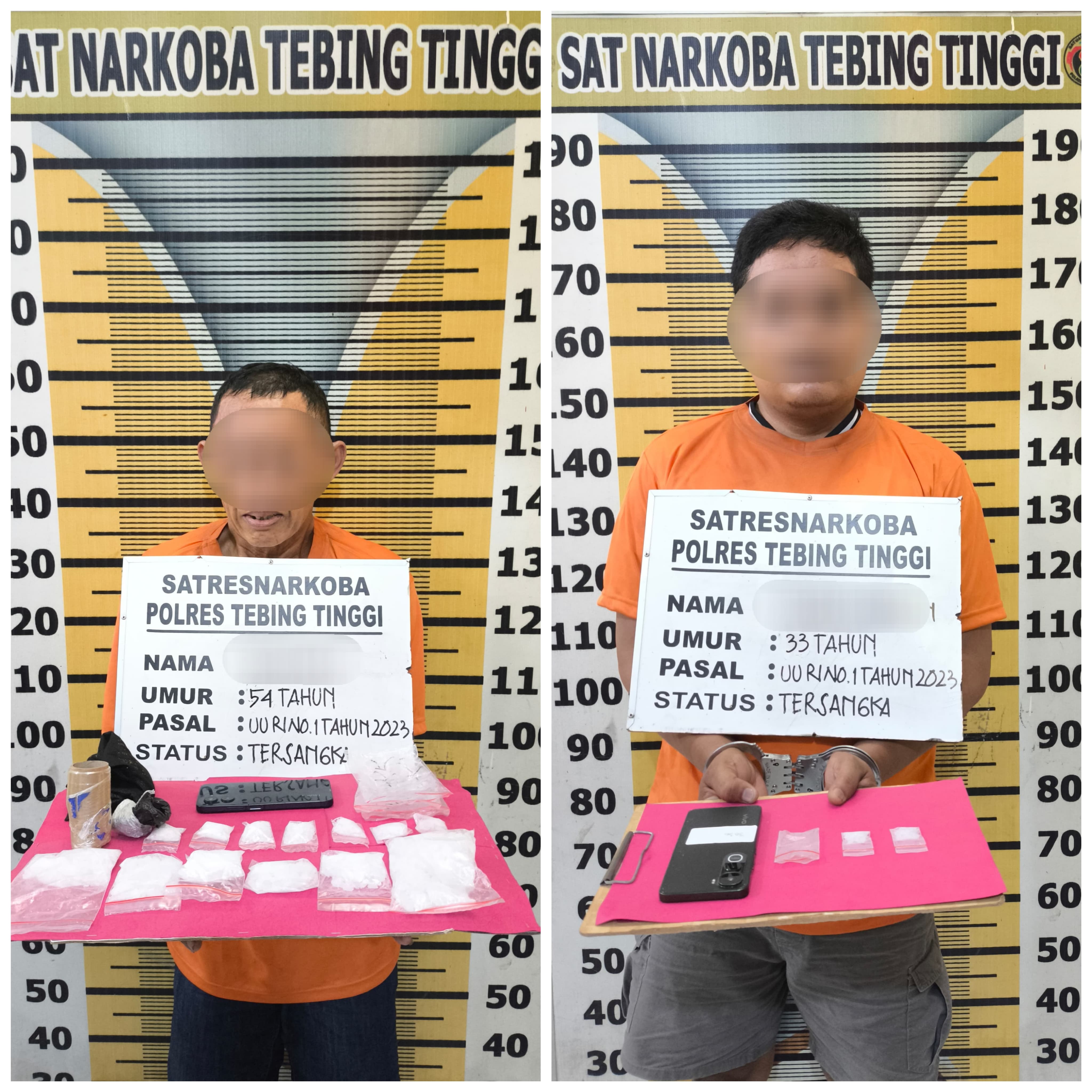 Ungkap Peredaran Sabu, Sat Resnarkoba Polres Tebing Tinggi Tangkap Dua Pelaku dan Sabu 257 Gram