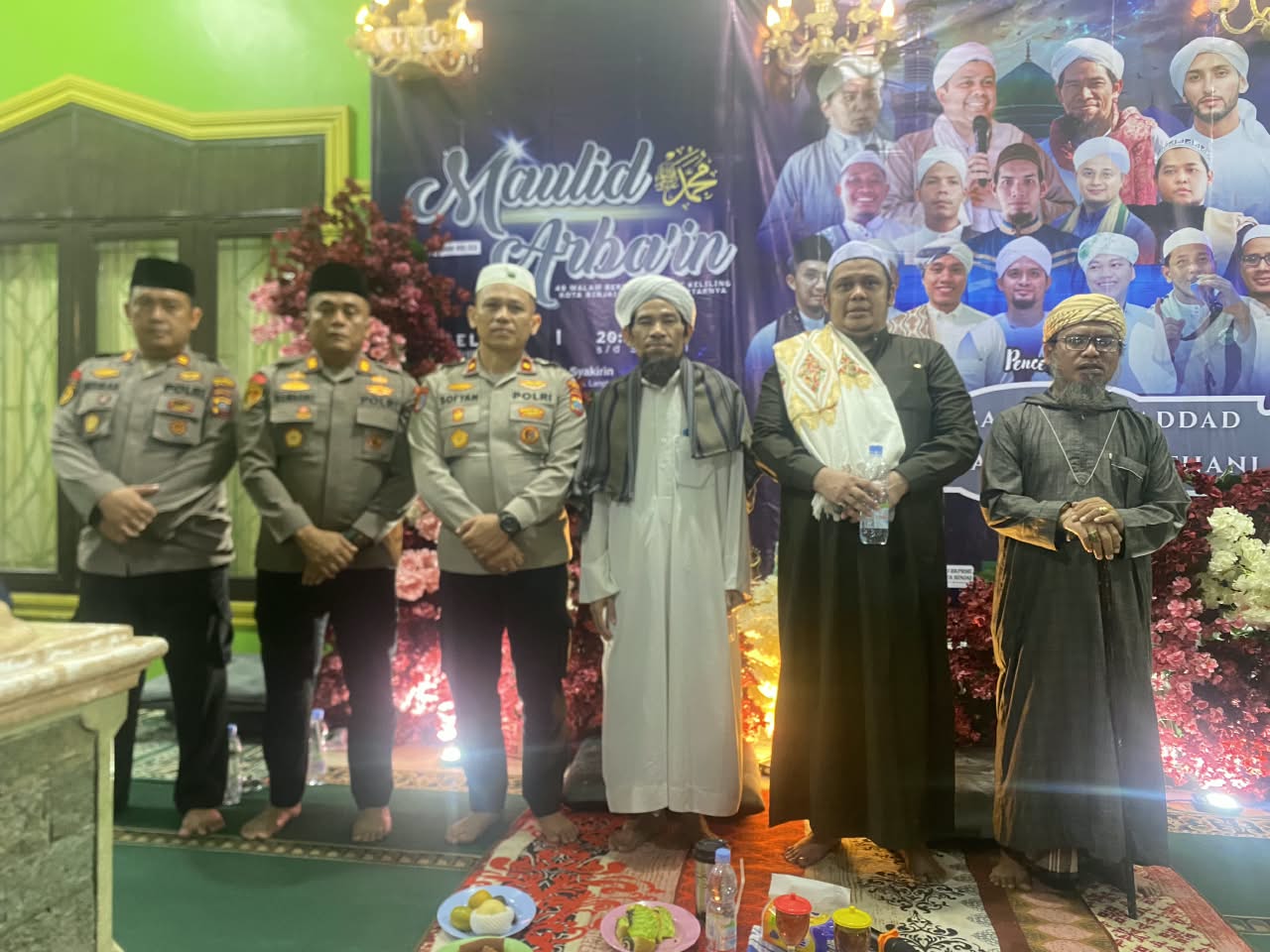 Kapolres Binjai Hadiri Maulid  Masjid As-Syakirin, Ajak Masyarakat Jaga Kamtibmas