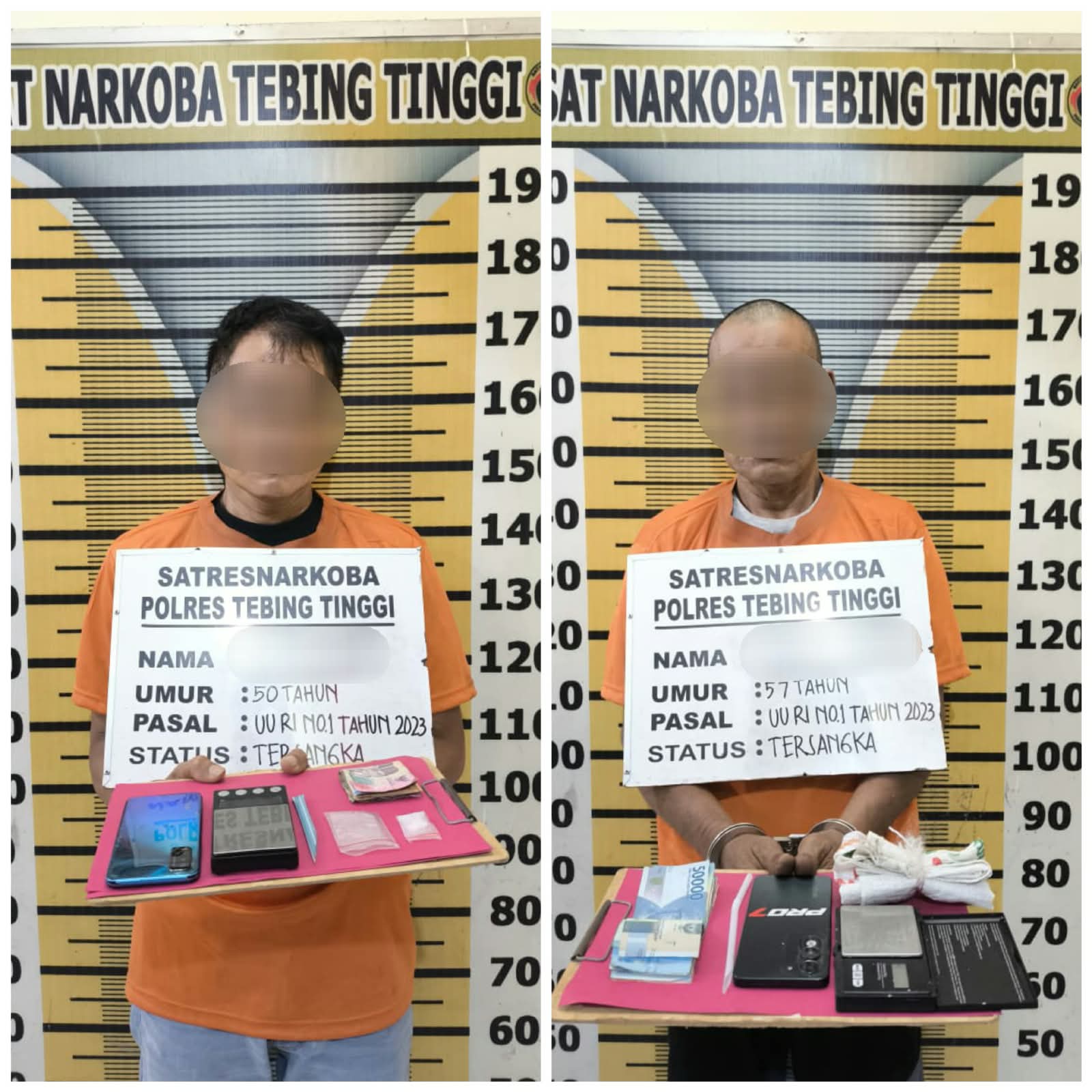 Ungkap Peredaran Sabu, Satnarkoba Polres Tebing Tinggi Amankan Dua Pria di Mekar Sentosa