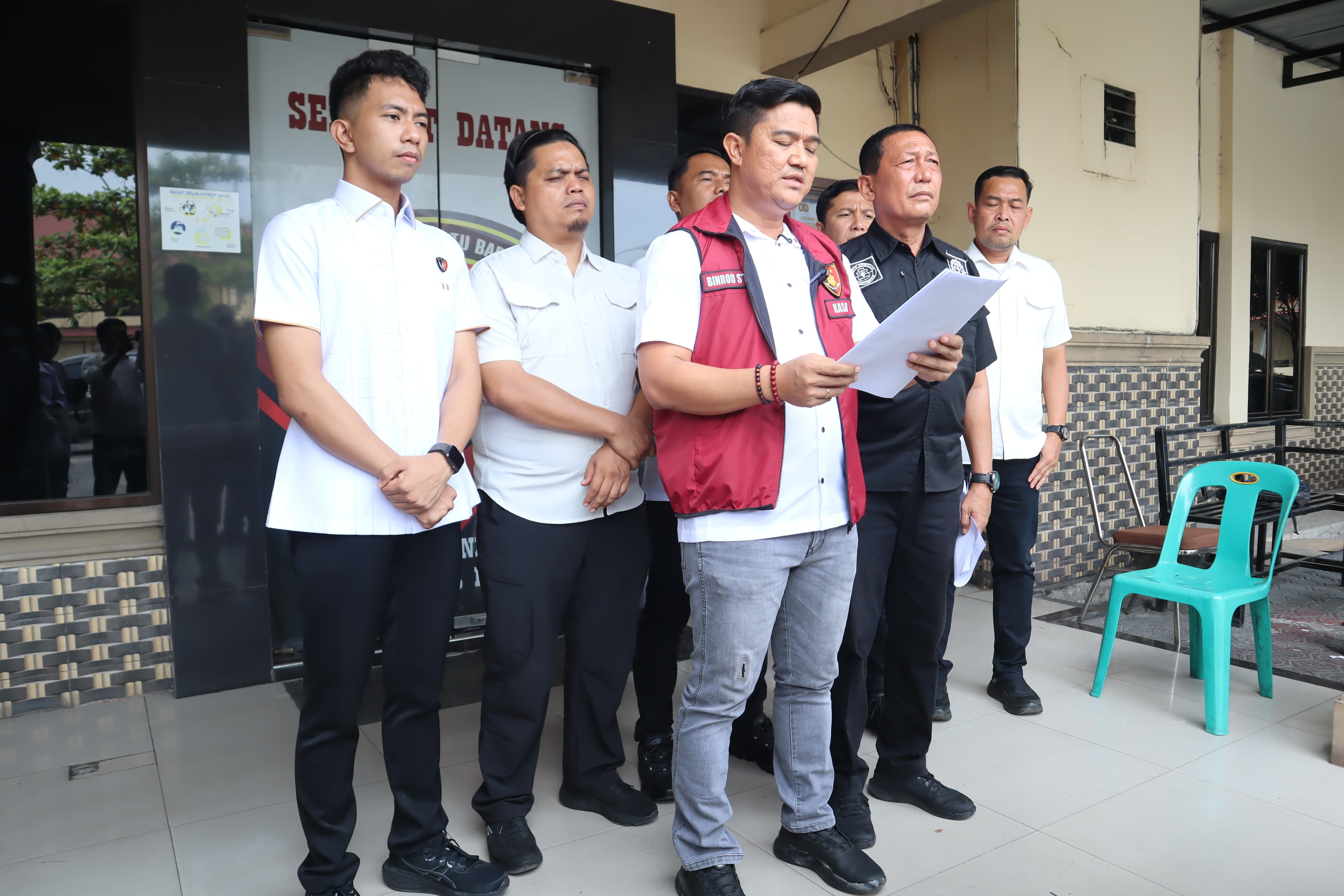 Satreskrim Polres Batu Bara Doorstop Ungkap Kasus Pencurian dan Pemalsuan STNK
