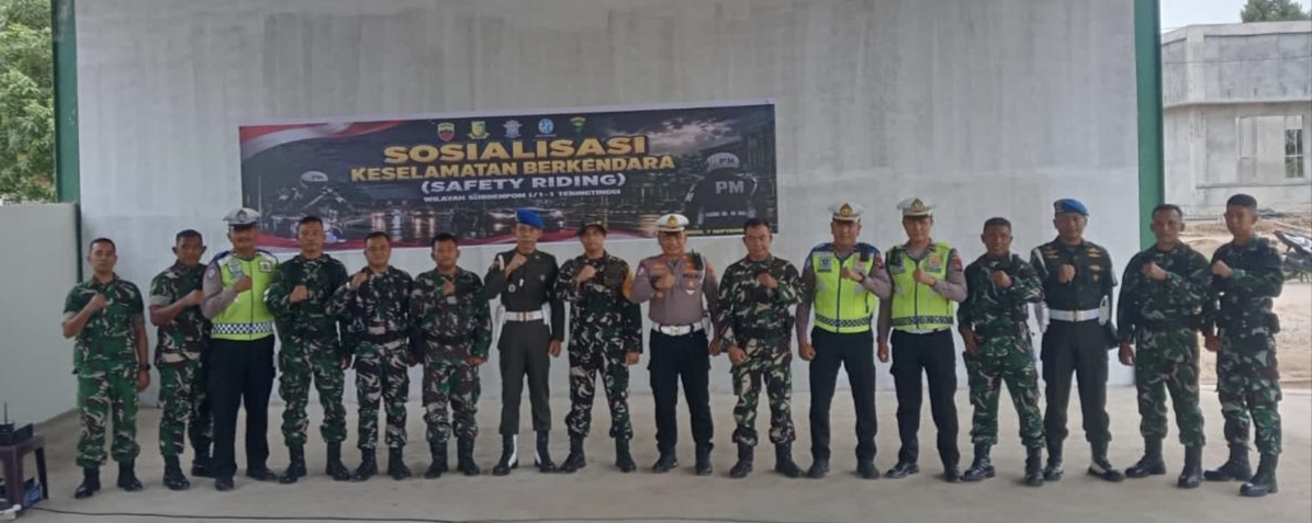 Sinergi Lintas Sektor, Satlantas Polres Sergai Sosialisasi Polantas Karib Bersama TNI