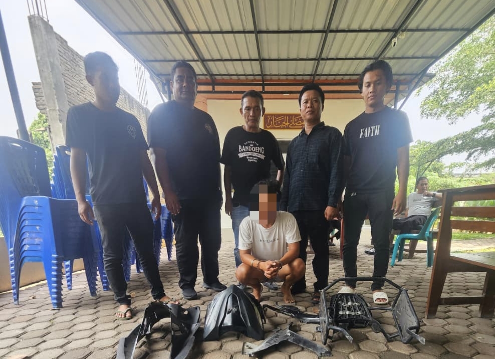 Polsek Sei Rampah Ringkus Pelaku Curanmor di Alun-alun Sergai
